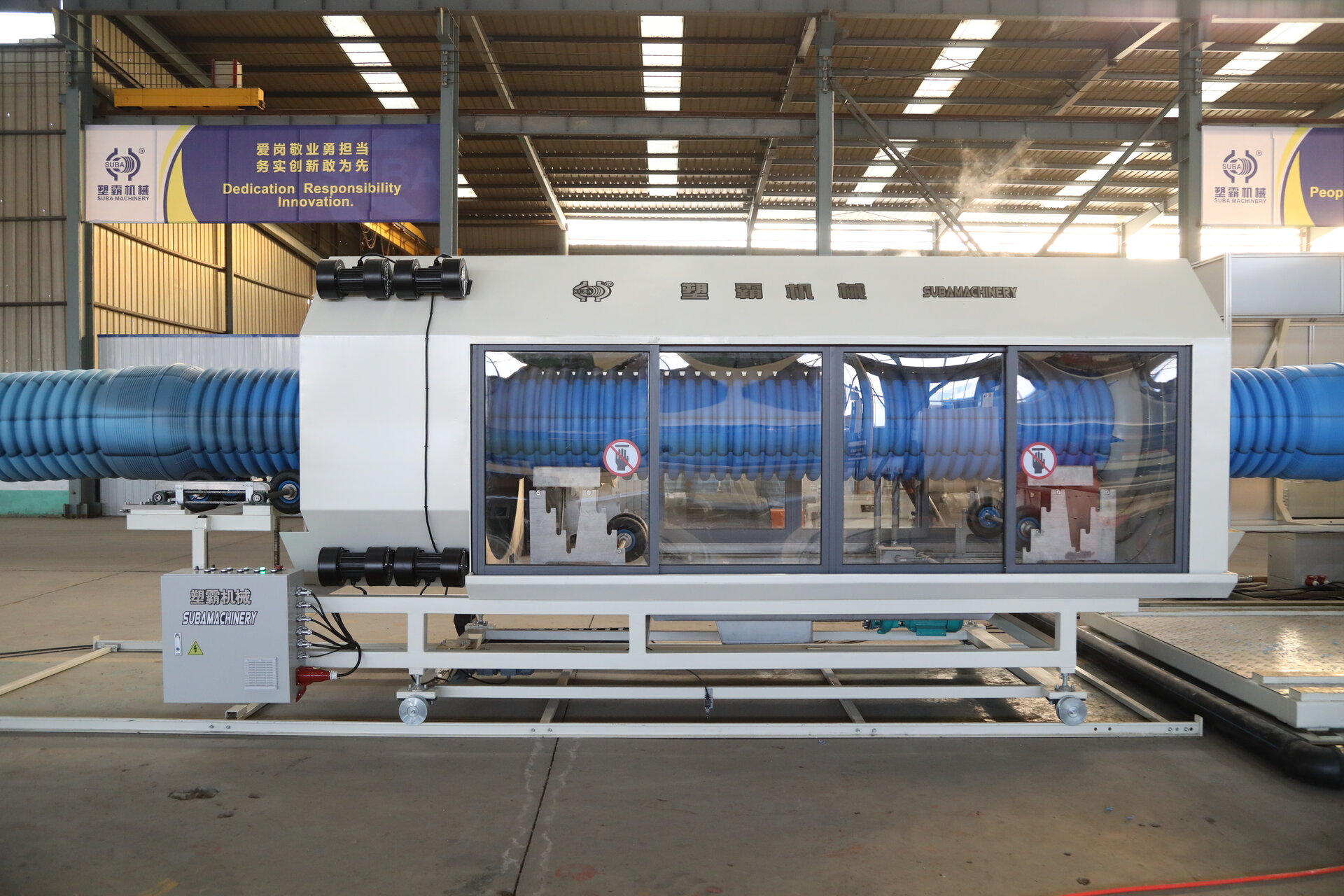 Cooling Tank - Stainless steel cooling tank for secondary cooling of double wall corrugated pipes - 6