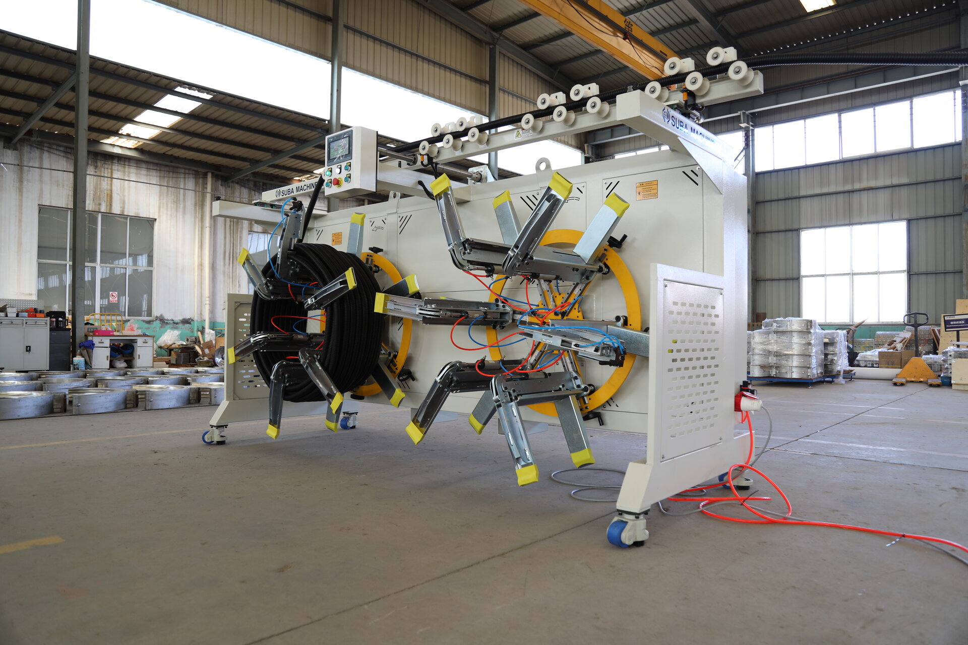 Double Station Coiler - Double station coiler for small-diameter double wall corrugated pipes - 3