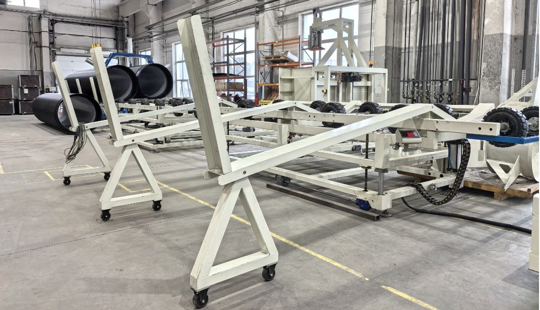 SL1000 Corrugated Pipe Extrusion Line - ID400–OD1200mm double wall corrugated pipes - 6