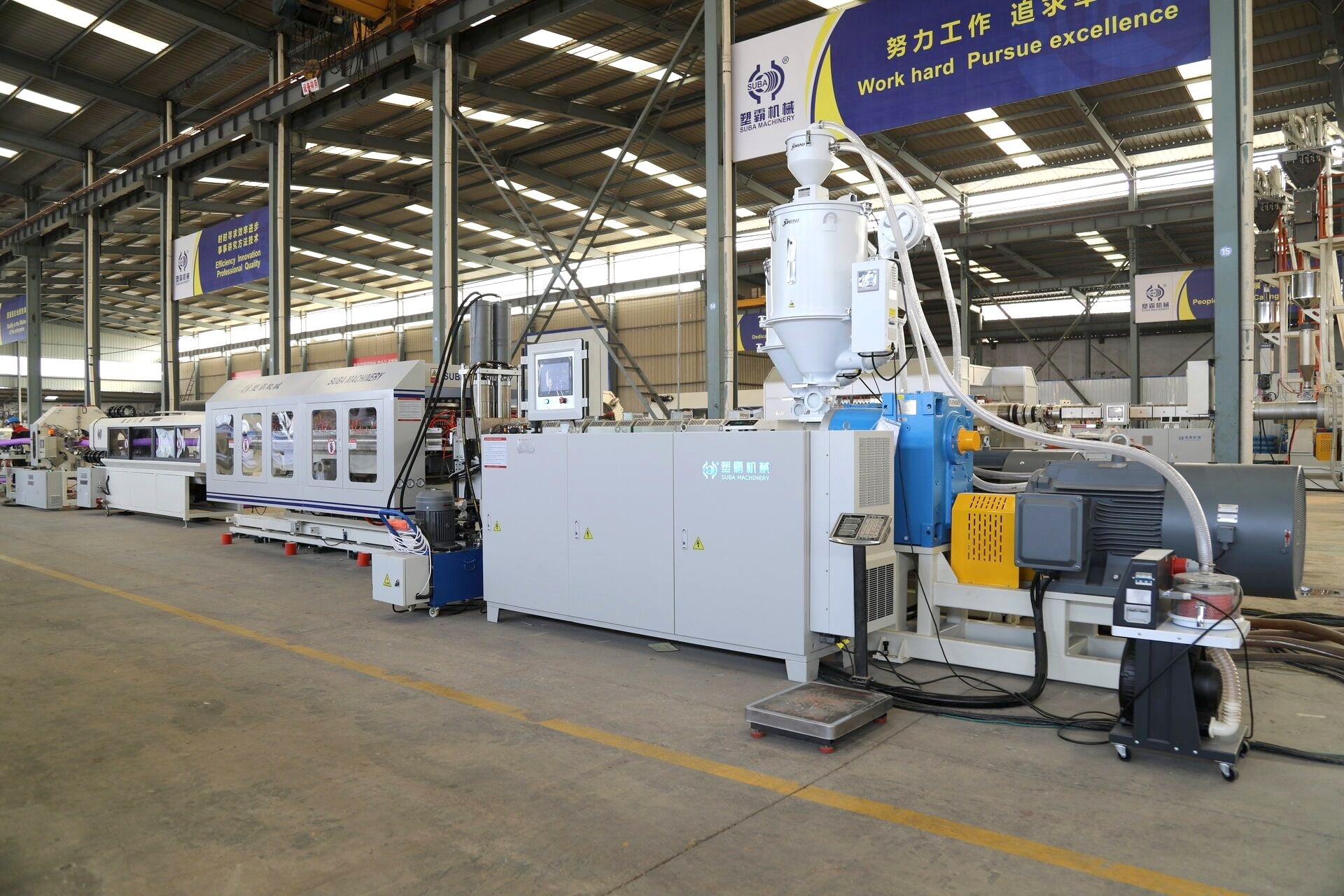 Linea estrusione tubi corrugati SL180