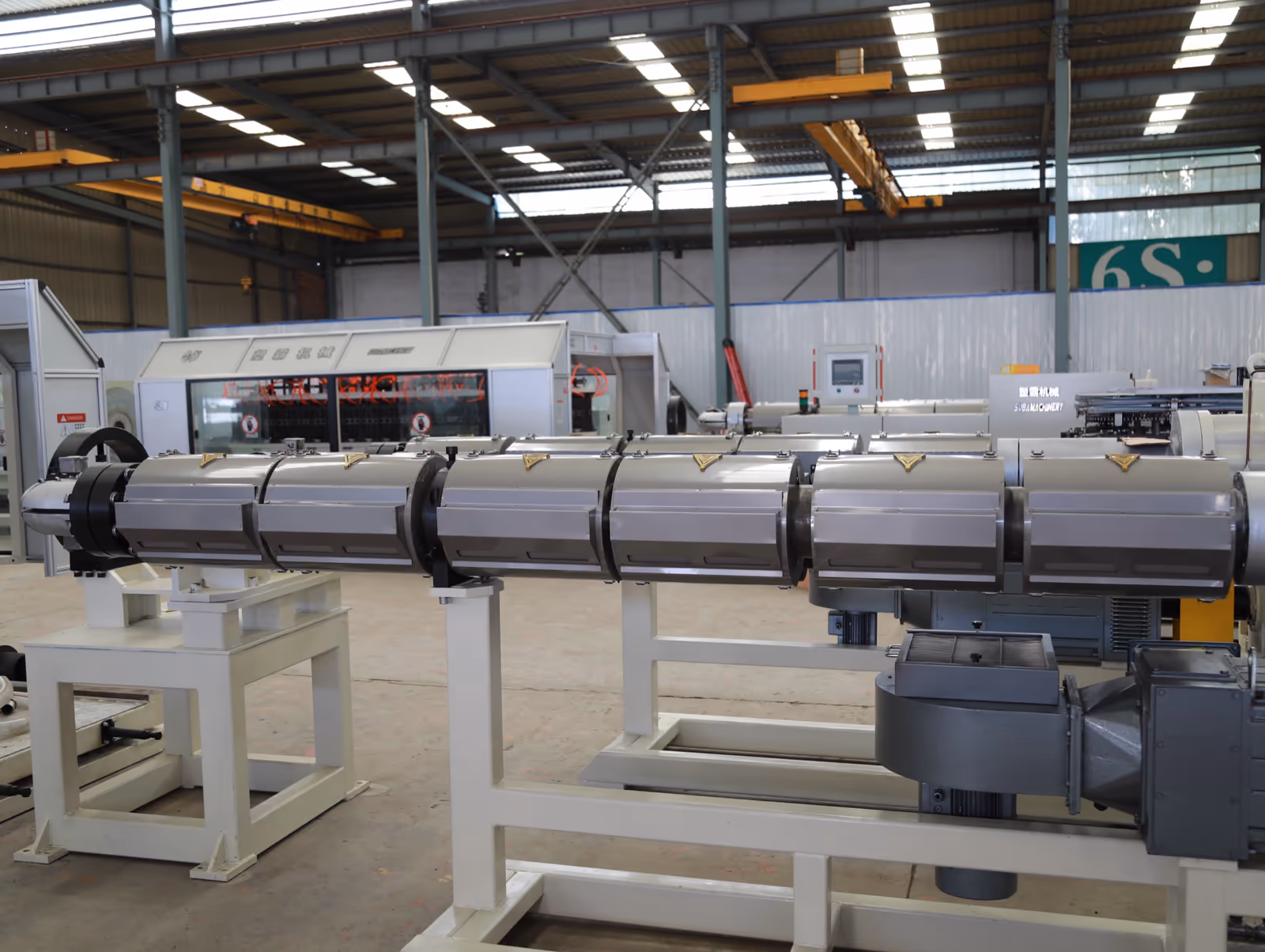 Extruder - Suba machinery corrugated pipe extrusion line includes automatic feeding system and hopper with drying function - 10