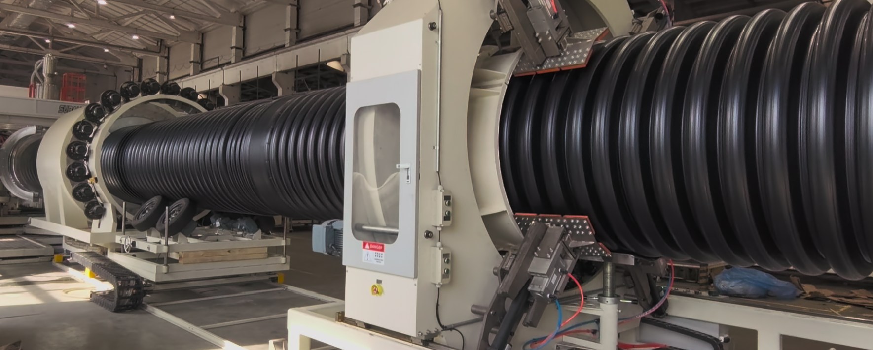 SL1600 Large-Diameter Line Delivered to Eastern Europe — 1600mm Corrugated HDPE Pipe